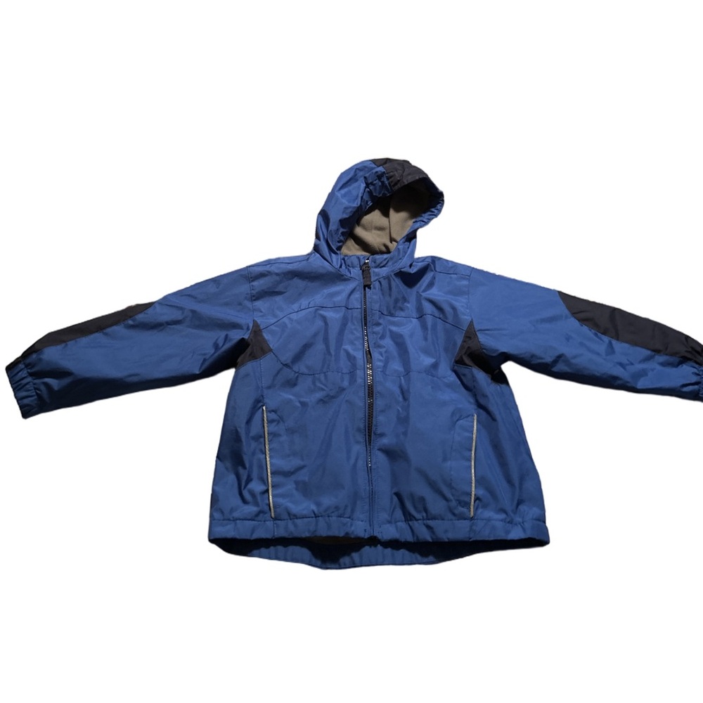 Toddler Blue Hooded Sportek Jacket Size 3X